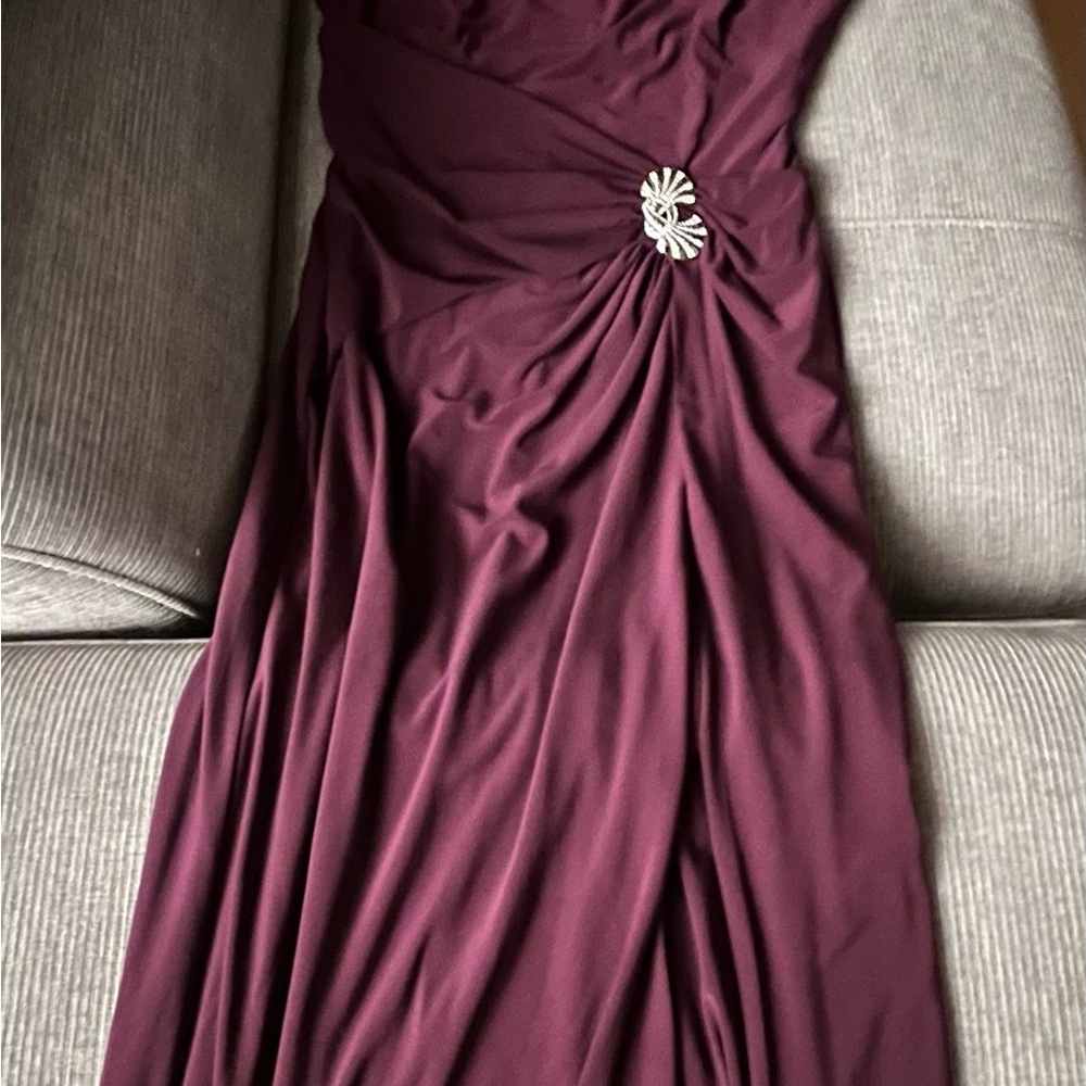 Ralph Lauren Strapless Plum Dress